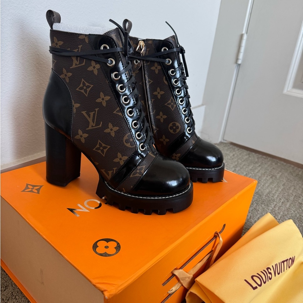 LV star trail ankle boots